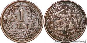 S5312 Netherlands 1 Cent Nederlanden Wilhelmina 1928 - Faire Offre