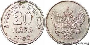 S5335 Montenegro 20 Para Nicolas 1908 ->Make offer