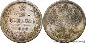 S5336 Russie 20 Kopecks 1906 Argent Silver - Faire Offre