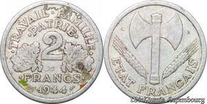 S5338 2 Francs Francisque 1944 C Castelsaasin - Faire Offre