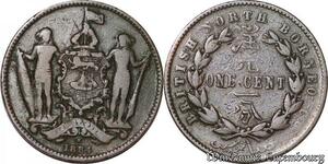 S5344 United Kingdom Borneo du Nord 1 Cent 1884 H ? - Faire Offre