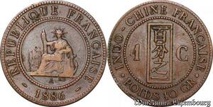 S5346 Indo-Chine 1 Centième de Piastre 1886 A Paris - Faire Offre