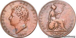 S5414 United Kingdom 1/2 Penny George IV 1827 -> Make offer