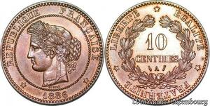 S5463 France 10 Centimes Ceres 1886 Splendide ++++++ Faire Offre