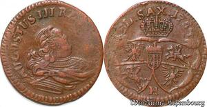 S5468 Poland Lithuania 3 Solidi 1 Grosz August III 1754 H - XF !- > Make offer