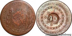 S5495 Brazil 40 Reis Pedro I 1830 - Faire Offre