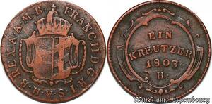 S5510 Austria Haus Habsburg 1 Kreutzer Franz II 1803 H - Faire Offre