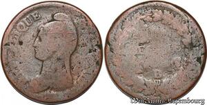 S5568 Rare France 1 Décime Dupré Refrappage 2 Decimes 5 B Rouen - Faire Offre