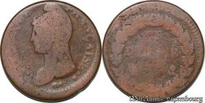 S5582 Rare France Fauté Decentré 1 Décime Dupré I Limoges Fleur - Faire Offre