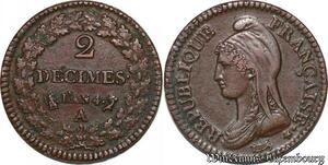 S5597 Rare France 2 Décimes Dupré An 4 A Paris Superbe ! - Faire Offre