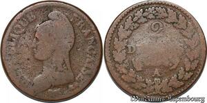 S5612 Rare 2 Décimes Dupré An 4 A Paris - Faire Offre