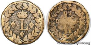 S5620 Rare France 1 Décime à l&#039;L couronnée 1815 BB - Faire Offre