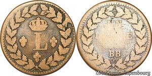 S5621 Rare France 1 Décime à l&#039;L couronnée 1815 BB - Faire Offre