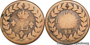 S5623 Rare France 1 Décime à l&#039;L couronnée 1815 BB - Faire Offre