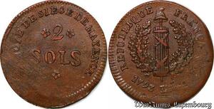 S5652 Convention Allemagne 2 Sols Siege Mayence 1793 An 2 - Faire Offre