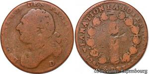 S5668 Constitution 12 Deniers Louis XVI 1792 D Lyon An 4/3 François