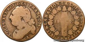 S5669 Constitution 12 Deniers Louis XVI 1791 A Paris An 3 François