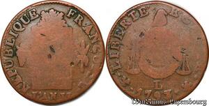 S5676 France Convention 1 Sol aux Balances 1793 L Bayonne - Faire Offre