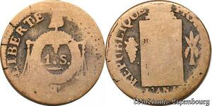 S5677 France Convention 1 Sol aux Balances 1793 T Nantes - Faire Offre