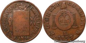 S5691 Rare France Convention 1 Sol aux Balances 1793 L Bayonne - Faire Offre