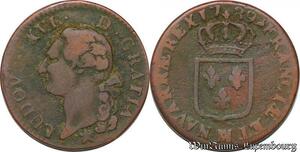 S5717 Rare Sol Louis XVI 1789 MA Marseille - Faire Offre