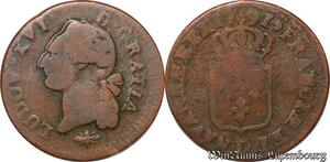 S5720 Rare France Fauté D'époque Double Profile Sol 1791 D Lyon - Faire Offre