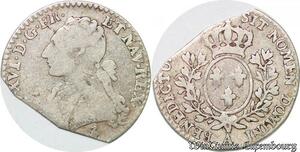 S5723 Rare 1/10 Ecu branches OlivI Louis XVI A Paris Flan Coupé >M offer