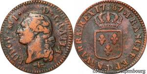 S5724 Louis XVI sol de bronze 1787 D Lyon ->Faire Offre