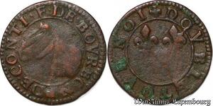 S5731 Rare Château-Regnault François Bourbon double tournois 18e type sans S