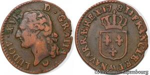 S5753 Rare France 1/2 Sol Louis XVI 1781 AA Metz ! Qualité ! - Faire Offre