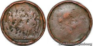 S5754 France Palais de Bagnard Bagne Jeu Monneron 5 Sols 1792 Constitution