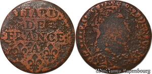 S5784 Rare Faux Epoque Liard de France Louis XIV à identifI ->Faire Offre