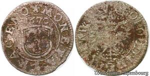 S5809 Rare Monnaie Léopold 1670 ? Moneta Argeno Billon Elsass Alsace >M offer