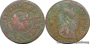 S5812 France Denier Tournois Gaston Orléans 1650 Trévoux - Faire Offre