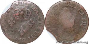 S5816 4 IIII Deniers Louis XIV 1696 BB Strasbourg - Faire Offre