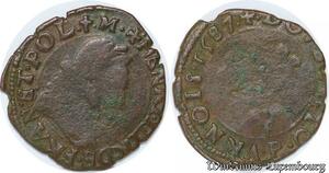 S5819 France Double Tournois Henri III 1587 P Dijon - Faire Offre