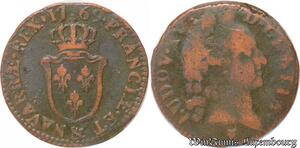 S5856 Louis XV Sol 1769 & Aix-En-Provence surplus de metal - Faire Offre