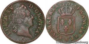 S5863 Rare Sol Louis XV à la vieille tête 1773 BB Strasbourg - Faire Offre