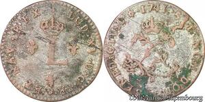 S5873 USA Colonial 2 Sols Louis XV 1741 BB Strasbourg - Faire Offre