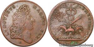 S5881 Jeton Valenciennes Prise Condé Sur L'Escaut Louis XIV 1676 ->Faire Offre