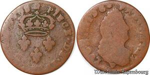 S5885 Louis XIV pièce de II 2 Deniers 1698 BB Strasbourg ->Faire Offre