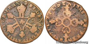 S5888 6 Deniers Dardennes Louis XIV 1711 & Aix en Provence - Faire Offre