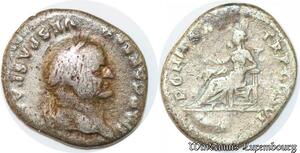 S5910  Vespasien Denier Rome 75 Pont Max - TR P COS VI Silver ->Faire Offre