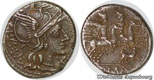 S5920 Rare Antestia Denier 146 Ac Rome Coin C Antes Ti Tête Casquée X Menton