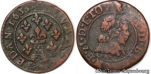 S5949 Sedan Principauté Frédéric-Maurice La Tour double tournois 13e type 1636