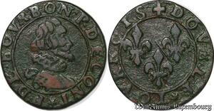 S5951 Château-Regnault Principauté François de Bourbon double tournois 14e type