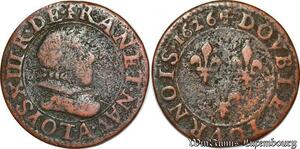 S5955 Double Tournois Louis XIII 1626 A Paris - Faire Offre