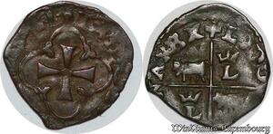 S5959 Rare Louis XIII Vaquette du Béarn du 1er type sans date