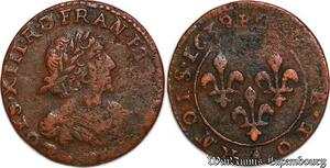 S5966 Double Tournois Louis XIII 1639 A Paris QUALITE §§§§§ Faire Offre