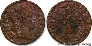 S5968 Denier Tournois Louis XIII 1649 A Paris - Faire Offre